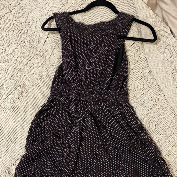 Studio M pink polka dot black top, size M - Picture 4 of 4